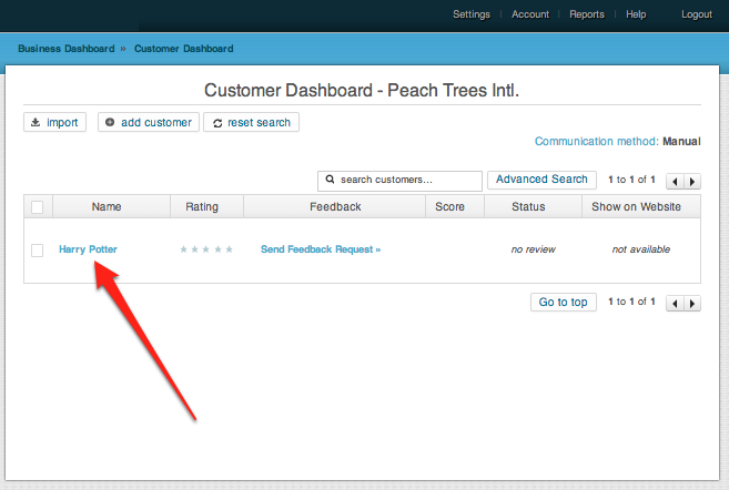 customer successfully added