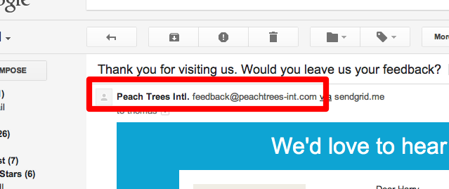 from email