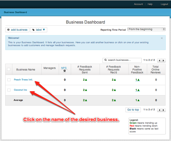 select a business getfivestars